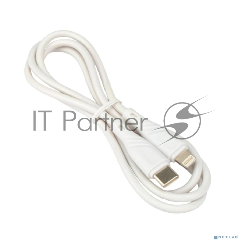 Кабель USB2.0 Cablexpert CCB-USB2-CMAPO1-1MW, Type C/Lightning, Classic 0.1, 2.1A, 20Вт, QC3.0,1м, белый, коробка