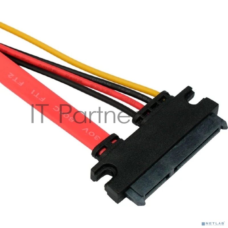 Кабель-удлинитель SATA Cablexpert CC-SATAMF-715-30CM, Sata 7+15pin, 30см, пакет