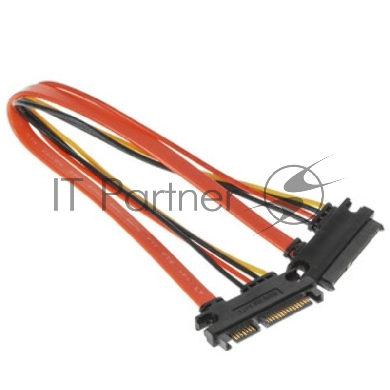 Кабель-удлинитель SATA Cablexpert CC-SATAMF-715-30CM, Sata 7+15pin, 30см, пакет