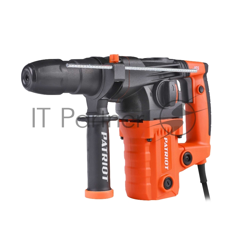 Перфоратор PATRIOT RH 327, SDS+, мощность 1350 Вт, 3.3 Дж, 3 режима работы, макс.диаметр 30мм, набор буров и долот, глубиномер, кейс