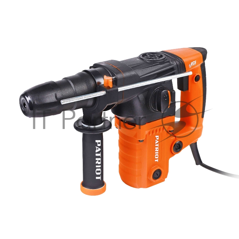 Перфоратор PATRIOT RH 327, SDS+, мощность 1350 Вт, 3.3 Дж, 3 режима работы, макс.диаметр 30мм, набор буров и долот, глубиномер, кейс