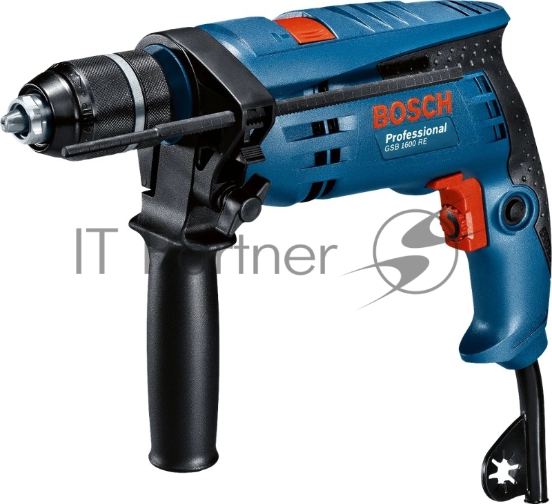Дрель ударная Bosch GSB 1600 RE 701Вт патрон:быстрозажимной реверс (0601228200)