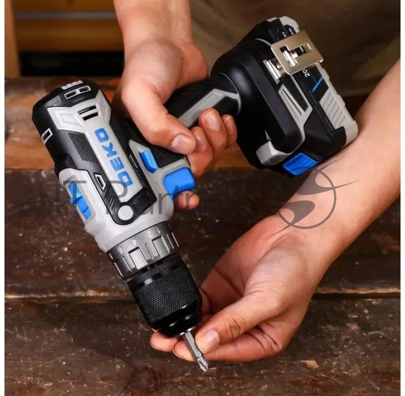 Дрель-шуруповерт Deko Loner 20V аккум. патрон:быстрозажимной (085-1006)