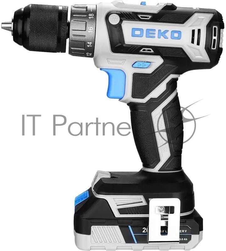 Дрель-шуруповерт Deko Loner 20V аккум. патрон:быстрозажимной (085-1006)