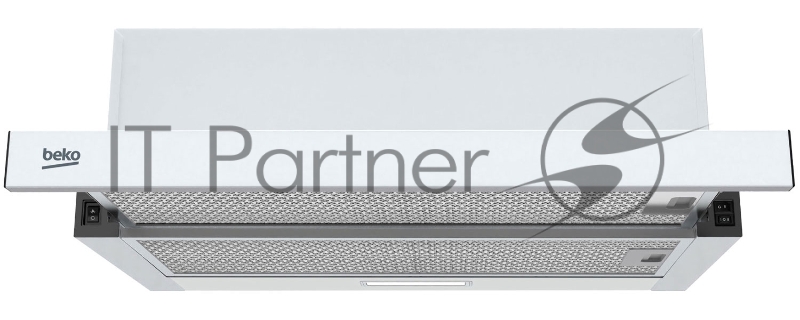 Вытяжка BEKO BHNT613R4CW Производительность 319м3/ч Уровней скорости: 3 жироулавливающий фильтр тип освещения: LED Тип управления - кнопочное, максимальный уровень шума 62дБ Белый