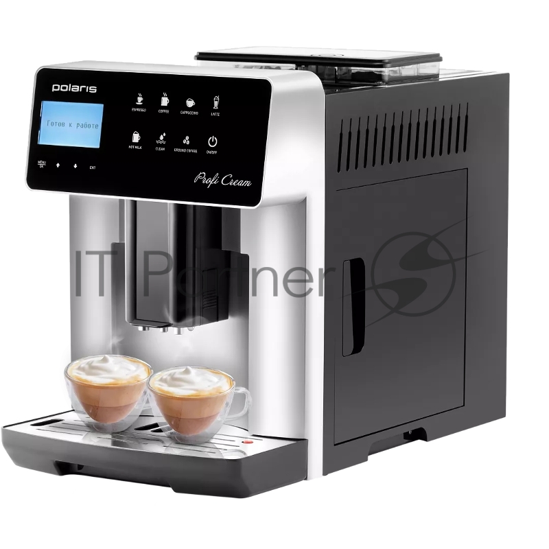 Кофемашина Polaris PACM 2055AC 1450Вт черный/серебристый