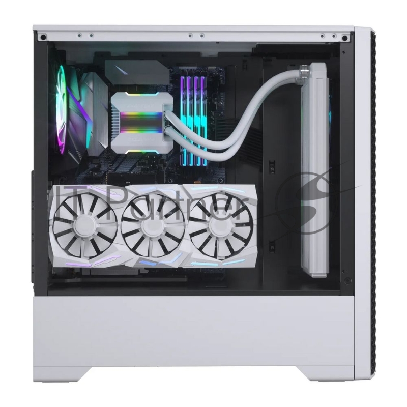 Корпус MagniumGear NEO Air White, 2х 120mm ARGB Fan, боковая панель Tempered Glass, Mid-Tower / MG-NE520A_DBW02_RU