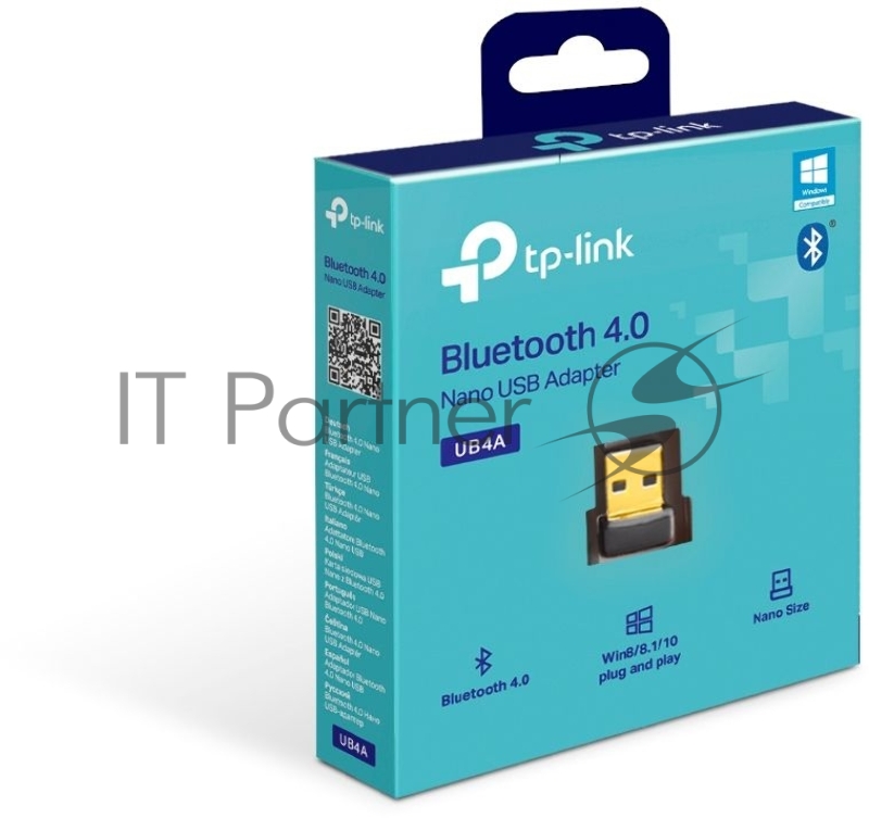 Сетевой адаптер TP-Link UB4A Bluetooth 4.0 Nano USB-адаптер, USB 2.0