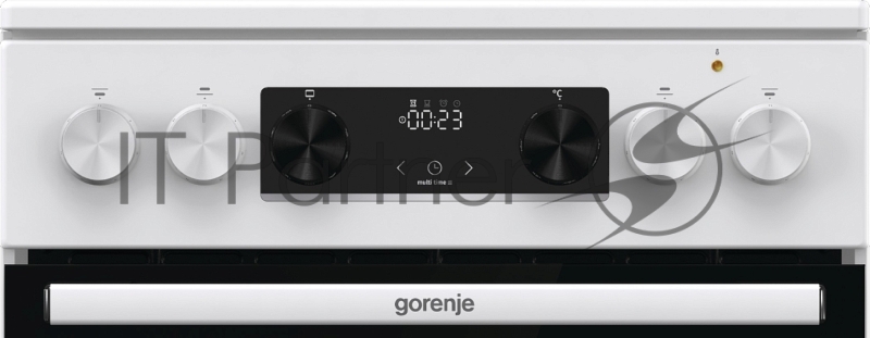 Плита Электрическая Gorenje GEC5C42WG белый стеклокерамика (без крышки)
