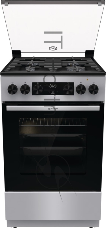 Плита Комбинированная Gorenje GK5C41SF серый (стеклянная крышка) реш.чугун