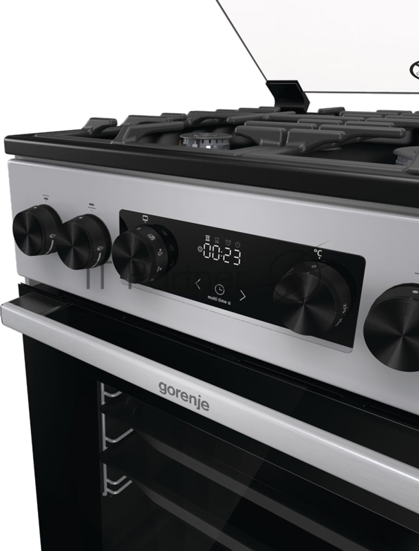 Плита Комбинированная Gorenje GK5C41SF серый (стеклянная крышка) реш.чугун