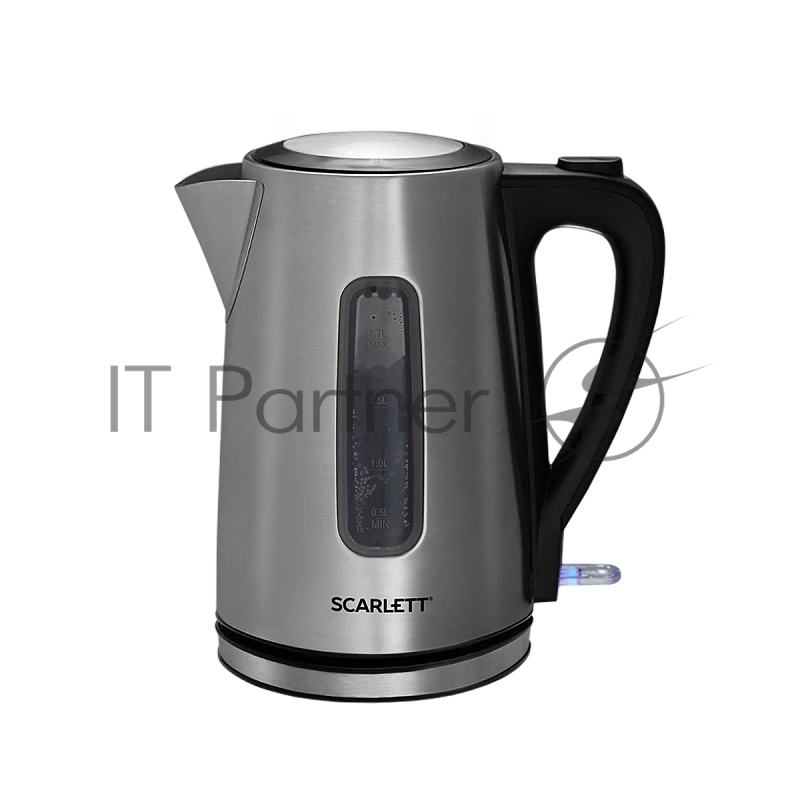 Чайник электрический Scarlett SC-EK21S13 1.7л. 2200Вт серебристый/черный корпус: металл/пластик