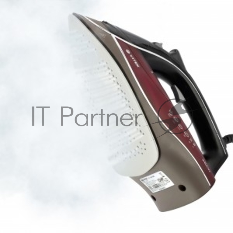Утюг VITEK VT-1240 (BD) мощность 2400 вт. Материал подошвы Uni Cera - двойное керамическое покрытие