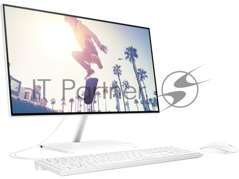 Моноблок HP 24-ck0112ci NT 23.8 FHD(1920x1080) Core i7-1255U, 16GB DDR4 3200 (2x8GB), SSD 512Gb, Intel Internal Graphics, noDVD, kbd&mouse wired, HD Webcam, White, FreeDos, 1Y Wty