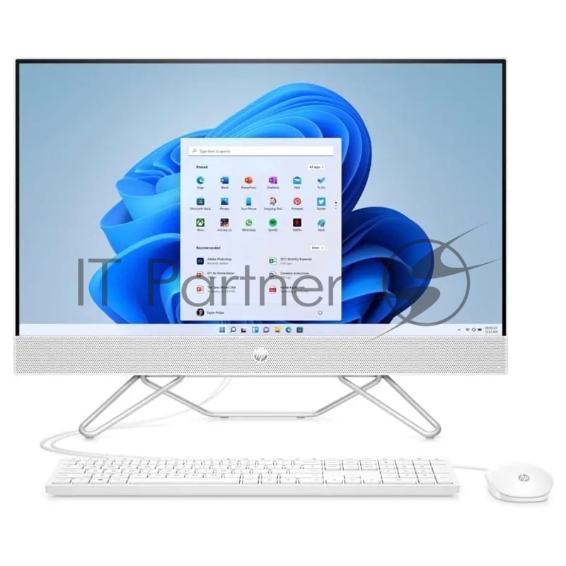 Моноблок HP 27-cb1102ci NT 27 FHD(1920x1080) Core i3-1215U, 8GB DDR4 3200 (1x8GB), SSD 512Gb, Intel Internal Graphics, noDVD, kbd&mouse wired, HD Webcam, Starry White, Windows11, 1Y Wty