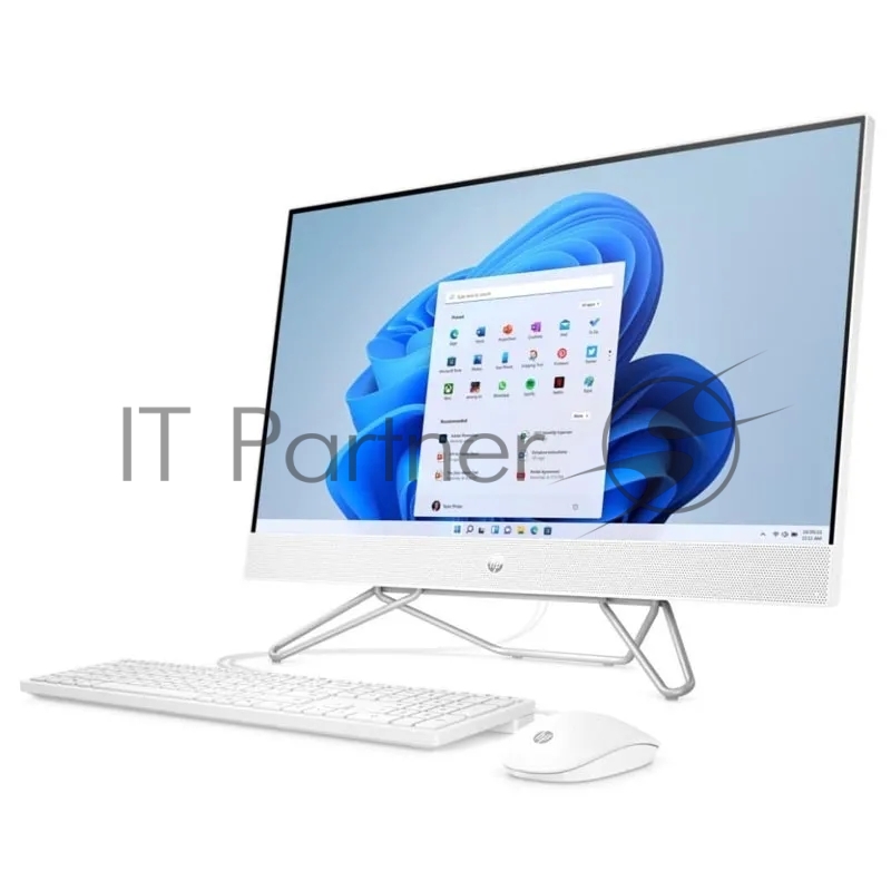 Моноблок HP 27-cb1102ci NT 27 FHD(1920x1080) Core i3-1215U, 8GB DDR4 3200 (1x8GB), SSD 512Gb, Intel Internal Graphics, noDVD, kbd&mouse wired, HD Webcam, Starry White, Windows11, 1Y Wty