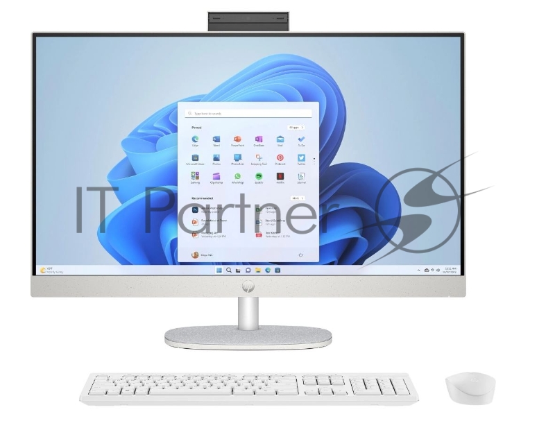 Моноблок HP 27-cr0018ci NT 27 FHD(1920x1080) Ryzen 3 7320U, 8GB LPDDR5 5500, SSD 512Gb, AMD integrated graphics, noDVD,Rus/Eng kbd&mouse wired, HD Webcam, Jet Black, FreeDOS, 1Y Wty