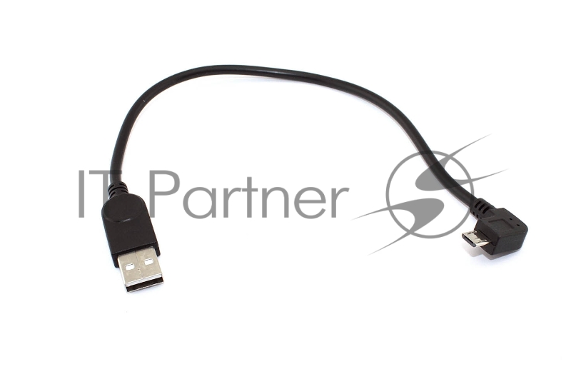 Кабель USB Type A на Micro USB угол вправо 0,25 м