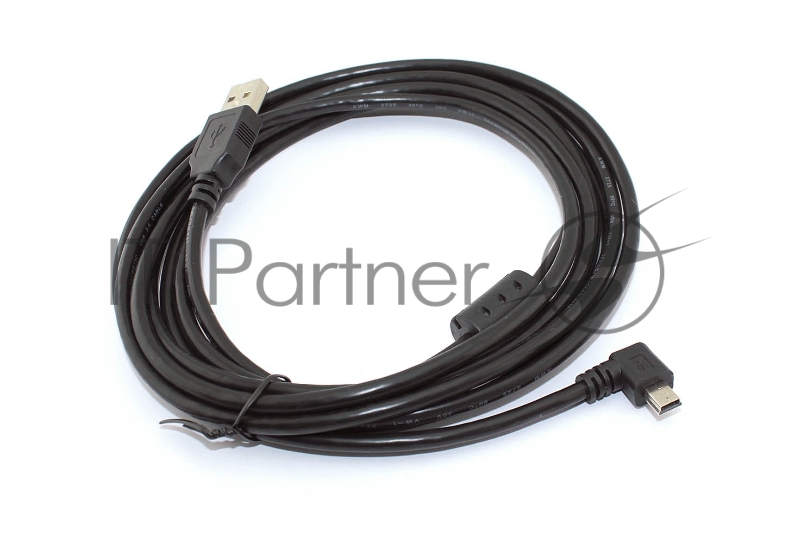 Кабель USB Type A на Mini USB угол влево 3 м