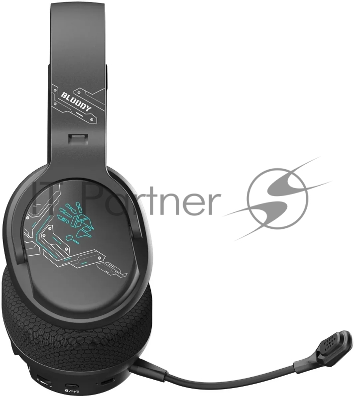 Наушники с микрофоном A4Tech Bloody GR370 черный мониторные BT оголовье (GR370)