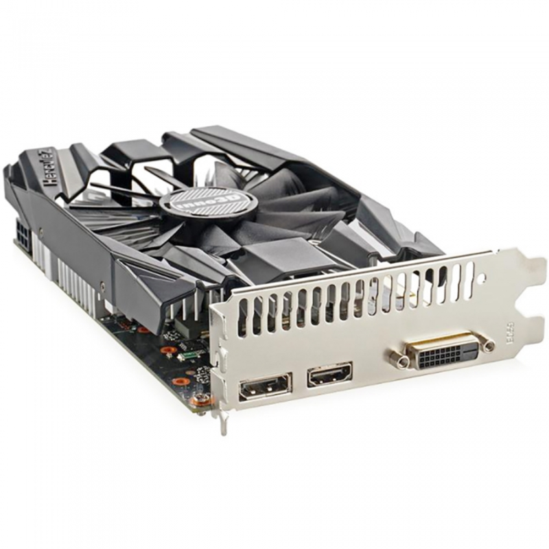 Видеокарта 6Gb (PCI-E) Inno3D GeForce GTX 1060 Compact N1060-6DDN-N5GM (GTX1060, GDDR5, 192bit, HDCP, DVI, HDMI, DP, Retail)