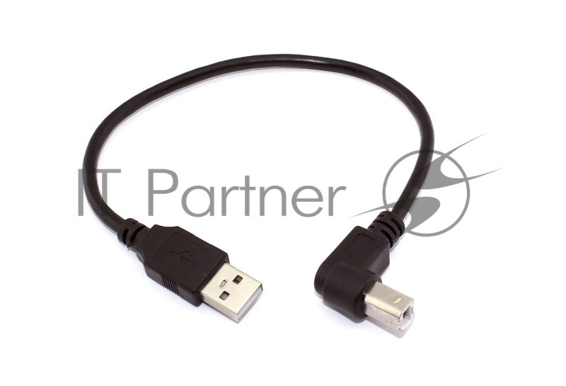 Кабель USB 2.0 на USB-B угол вверх 0,3 м