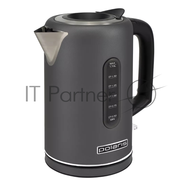 Чайник электрический Polaris PWK 1729CA Water Way Pro 1.7л. 2200Вт серый корпус: металл/пластик