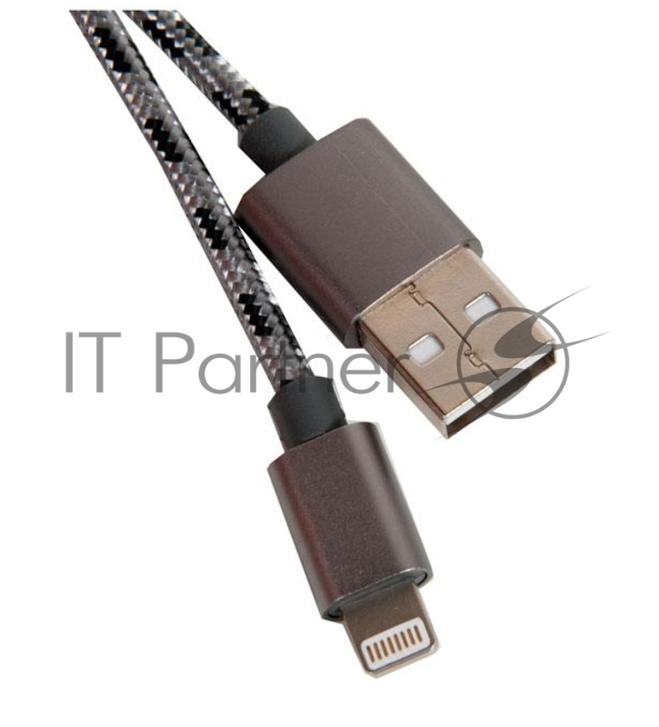 Кабель USB BOROFONE BX24 для Lightning, 2.4А, длина 1м, серый