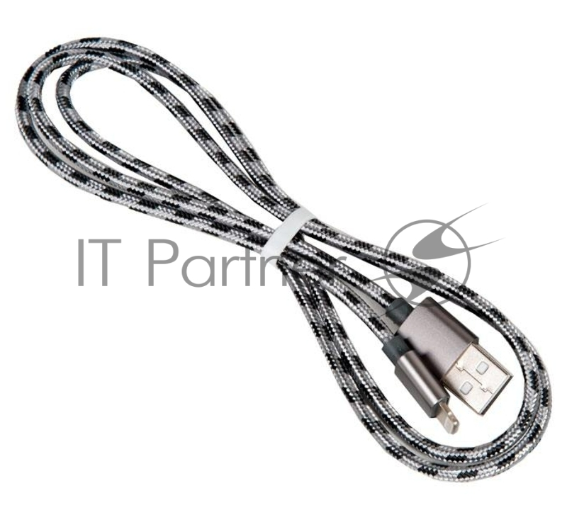 Кабель USB BOROFONE BX24 для Lightning, 2.4А, длина 1м, серый