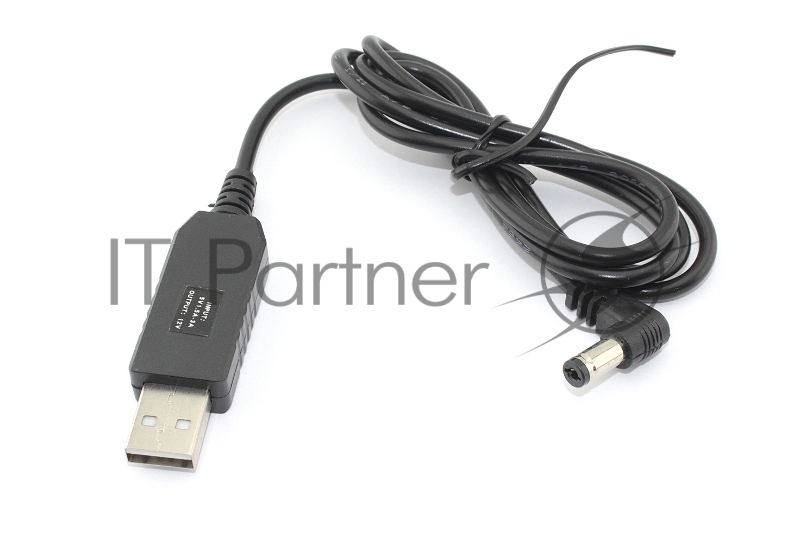 Кабель для зарядки USB-5.5*2.1*11 mm, 1m черный