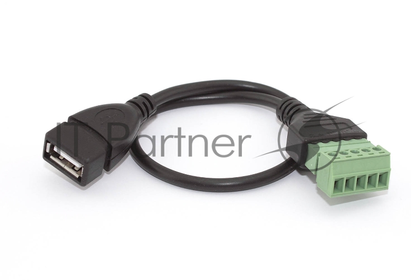 Кабель со сборным разъемом USB тип А мама