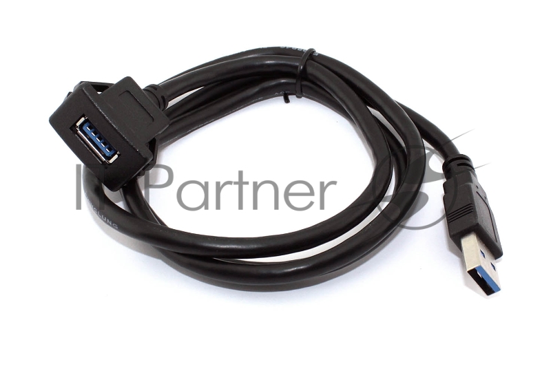 Кабель с разъемами USB 3.0 мама для монтажа - папа 1 м