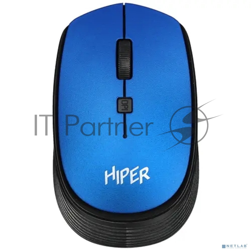 Мышь HIPER беспроводная HOMW-083 {1600dpi, синий, USB, 4кнп}