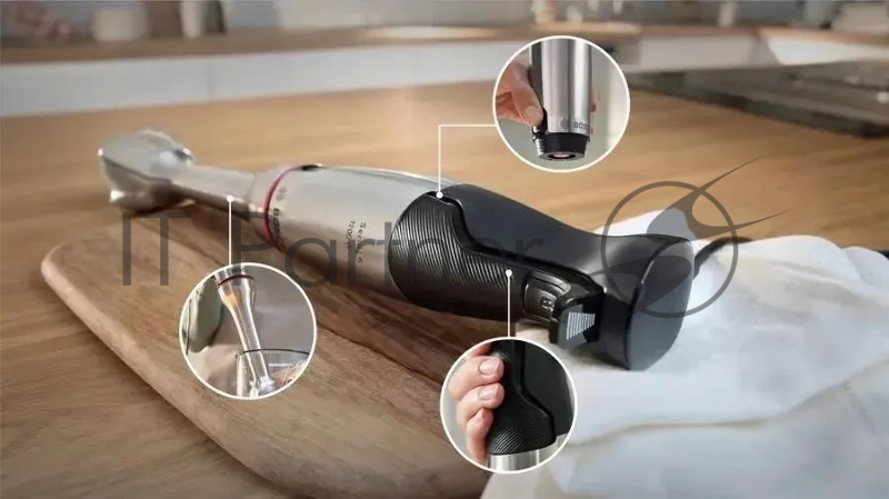 Блендер погружной Bosch MSM6M871 1200Вт черный