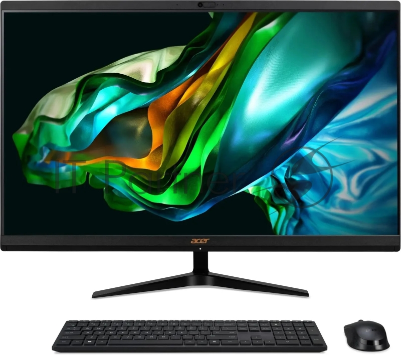 Моноблок Acer Aspire C27-1800 27 Full HD i5 1335U (1.3) 16Gb SSD512Gb Iris Xe CR Windows 11 Home GbitEth WiFi BT 65W клавиатура мышь Cam черный 1920x1080