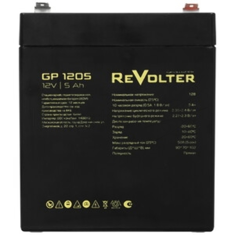 Аккумулятор 12В 5.5А.ч REVOLTER GP 1205