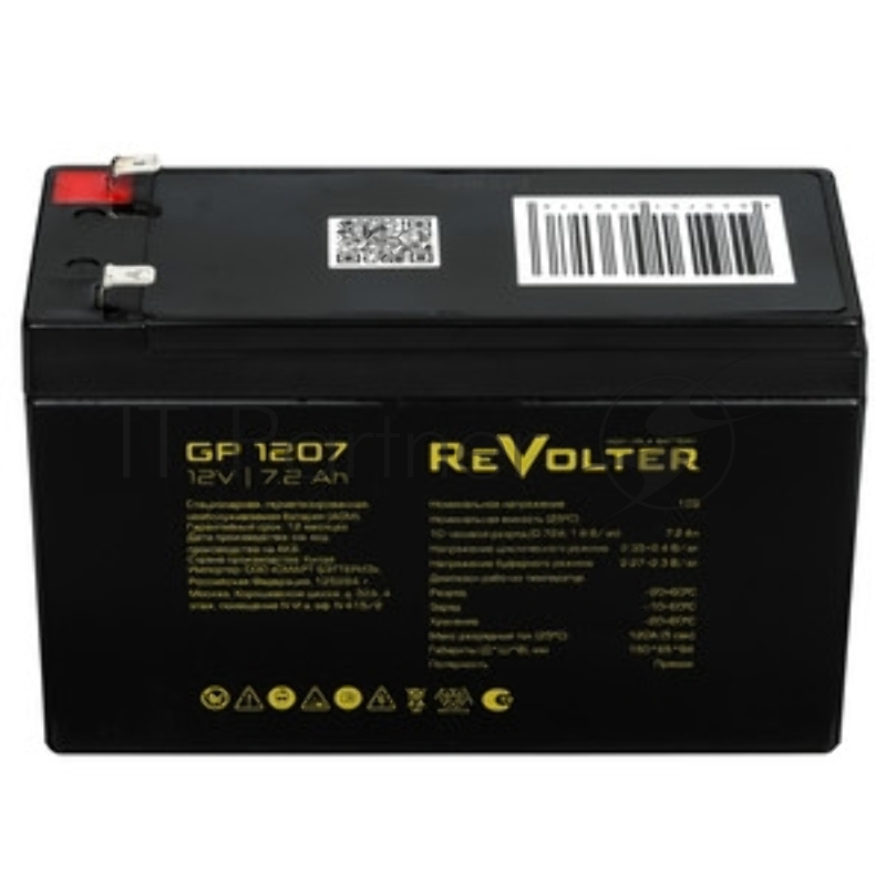 Аккумулятор 12В 7.2А.ч REVOLTER GP 1207