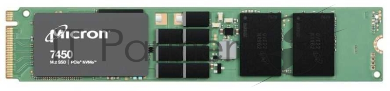 Серверные твердотельные накопители Micron SSD 7450 PRO, 3840GB, M.2(22x110mm), NVMe, PCIe 4.0 x4, 3D TLC, R/W 5000/2500MB/s, IOPs 735 000/160 000, TBW 7300, DWPD 1 (12 мес.)