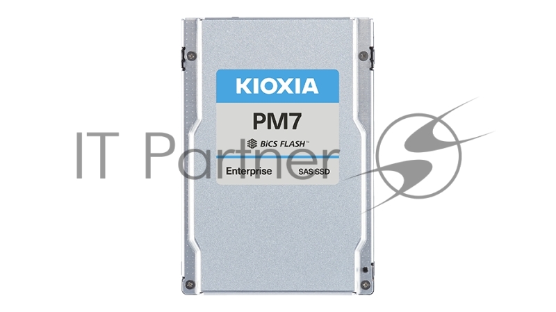 Серверный твердотельный накопитель KIOXIA SSD PM7-V, 1600GB, 2.5 15mm, SAS 24G, TLC, R/W 4200/3400 MB/s, IOPs 720K/320K, TBW 8760, DWPD 3 (12 мес.)