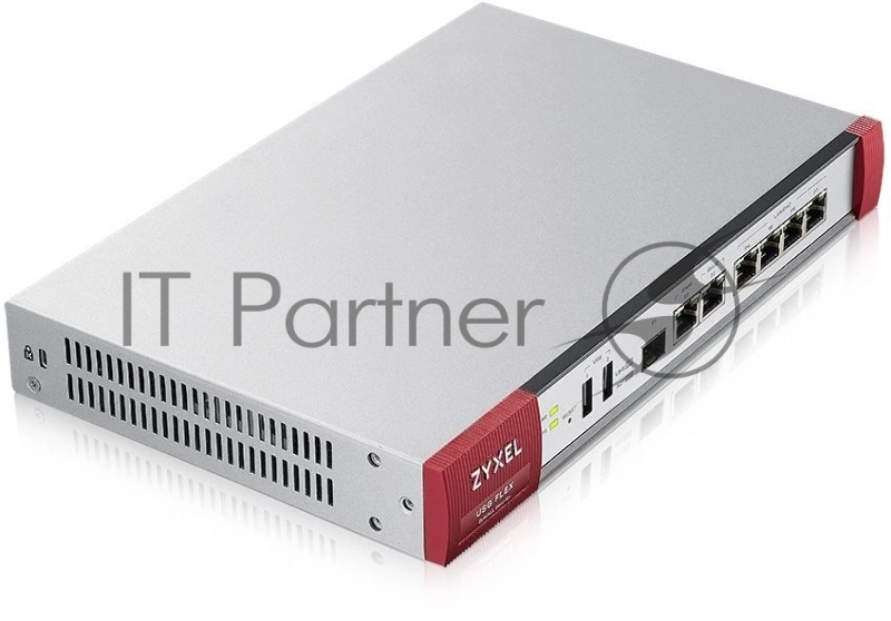 Межсетевой экран и Wi-Fi контроллер Zyxel USG FLEX 200, Rack, 3xWAN GE (2xRJ-45 и 1xSFP), 4xLAN/DMZ GE, 2xUSB3.0, AP Controller (8/40), NebulaFlex **