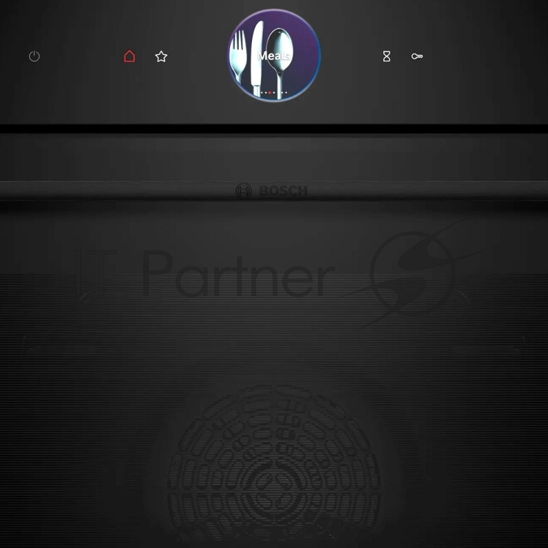 Встраиваемый духовой шкаф с 14 режимами нагрева,контроль температуры от 30 °C до 300 °C,объем 71 л,Eco Clean Direct,TFT сенсорный дисплей,дверь с SoftClose и SoftOpen, Bosch Assist,система очистки пиролитеская, черный цвет