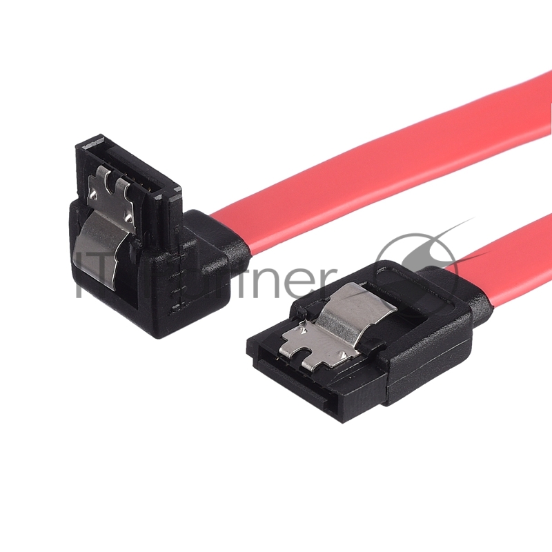 Кабель GoPower SATA (m)-SATA (m) 0.5м силикон ver.2.0 красный (1/250)