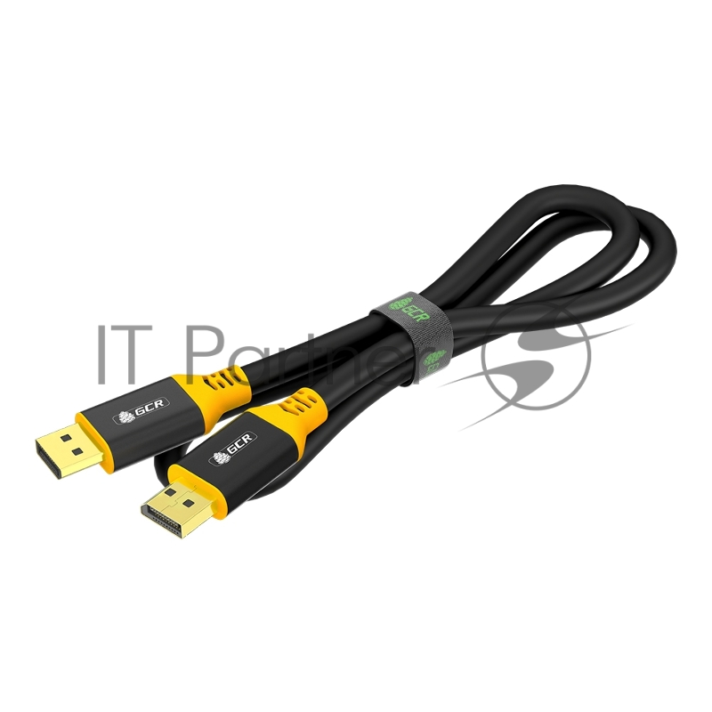 Кабель 1.0m DisplayPort v1.4, 8K 60Hz, 4K 165Hz, черный, AL case, желтый ПВХ
