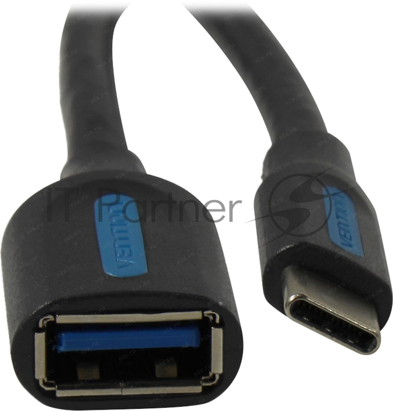 Адаптер-переходник Vention USB CM/ OTG USB 3.0 AF, гибкий - 0,15м.