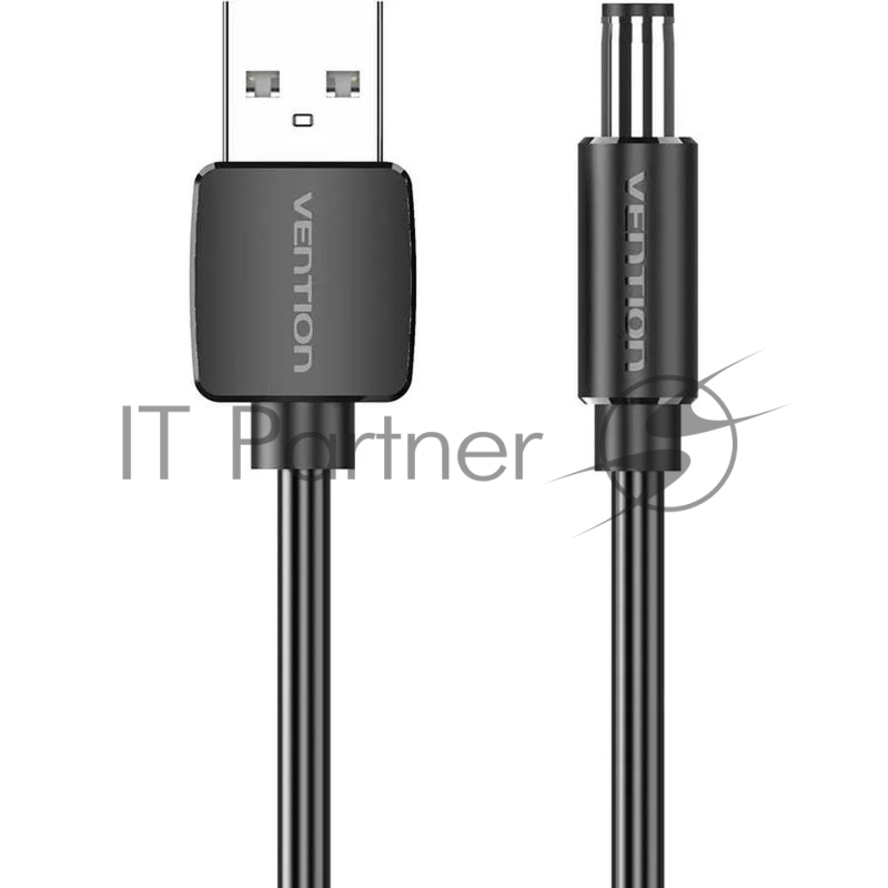 Кабель Vention USB AM/DC-jack 5.5мм M - 1.5м Чёрный