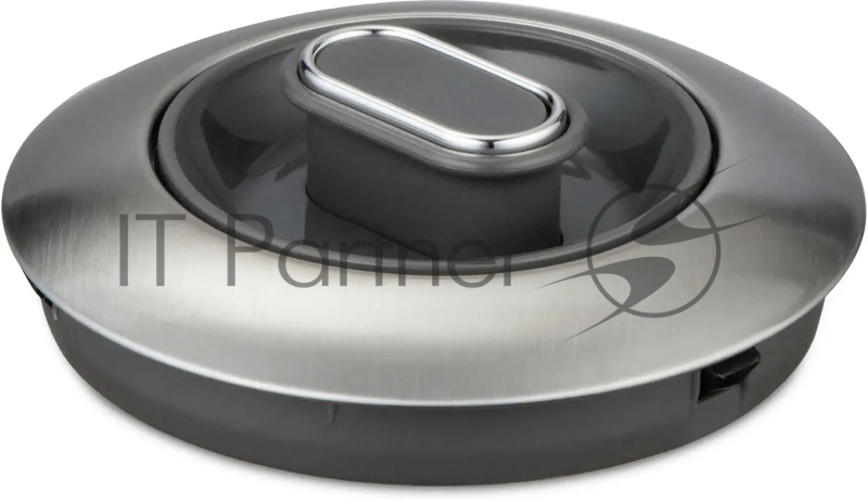 Чайник электрический Hyundai HYK-S4804 1.7л. 2200Вт серый/черный корпус: металл