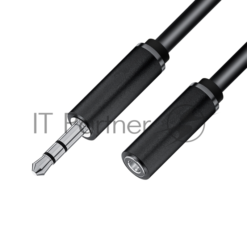 Удлинитель аудио 4PH 1.5m jack 3,5mm/jack 3,5mm черный, M/F, экран, стерео, 4PH-R90259
