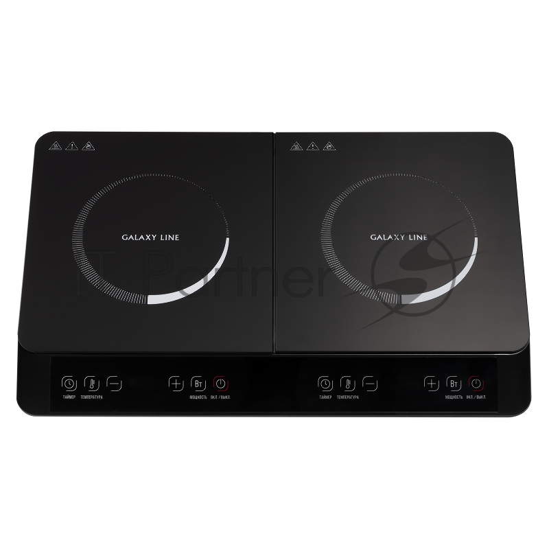 Индукционная плитка GALAXY LINE GL 3061, черная, 3400 Вт, регулировка температуры от 80-240°С, регулировка мощности от 400-1800 Вт, стеклокерамическая варочная поверхность, светодиодный дисплей, сенсорное управление, защита от перегрева, автоотключен