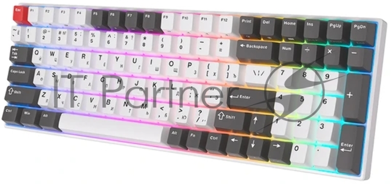 Клавиатура Royal Kludge RK100 Red switch/Grey/Red/White