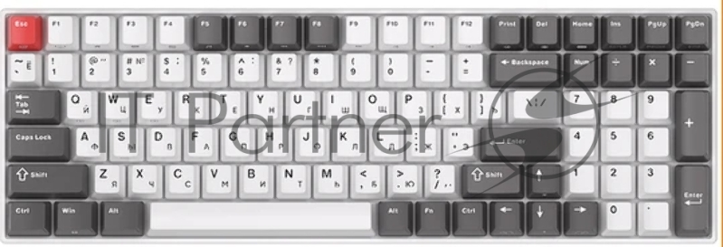 Клавиатура Royal Kludge RK100 Red switch/Grey/Red/White